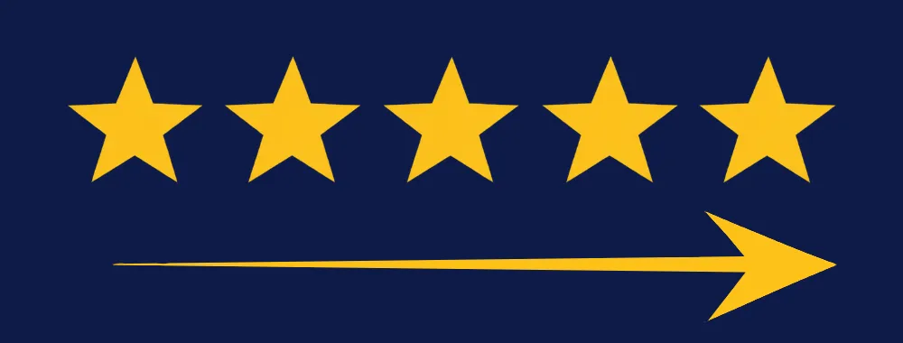 Direct Chichén Itzá logo: gold stars and arrow